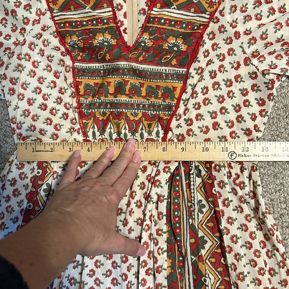 Vintage 1970s Boho Peasant Dresss - Picture 8 of 15